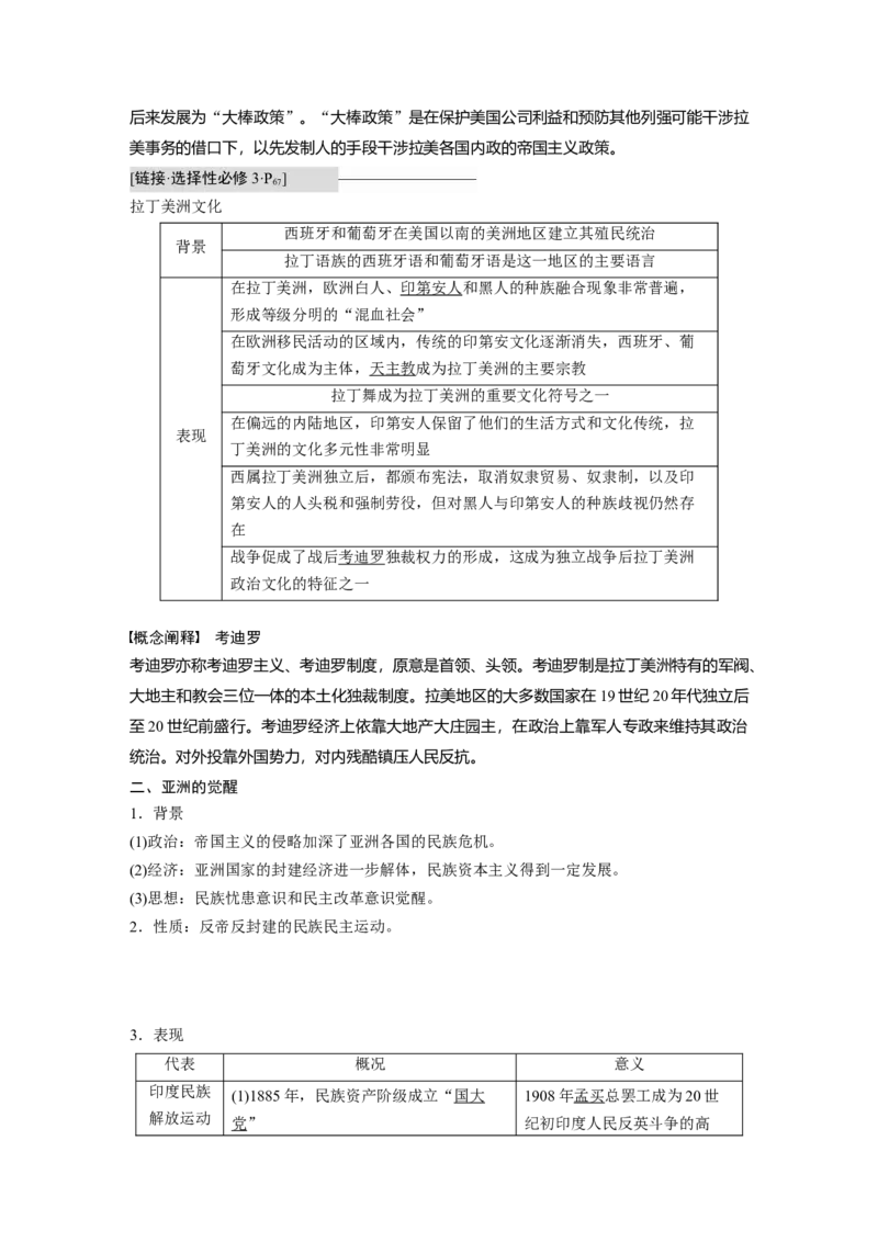 2023年高考历史一轮复习（部编版新高考）第16讲课题45　亚非拉民族独立运动_07高考历史_新高考复习资料_2023年新高考复习资料_2023新高考大一轮复习讲义