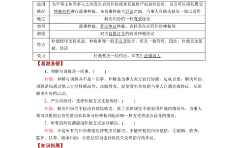 第09课纠纷的多元解决方式（讲义）（解析版）_新高考复习资料_2024年新高考资料_一轮复习资料_完2024年高考政治一轮复习讲练测（课件+讲义+练习）（新教材新高考）_选择性必修2