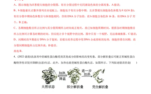 专题15实验与探究-2022年高考真题和模拟题生物分专题训练（教师版含解析）_2024年新高考资料_1.2024一轮复习_赠2022年高考生物真题与模拟题分类