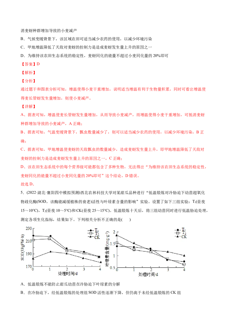 专题15实验与探究-2022年高考真题和模拟题生物分专题训练（教师版含解析）_2024年新高考资料_1.2024一轮复习_赠2022年高考生物真题与模拟题分类