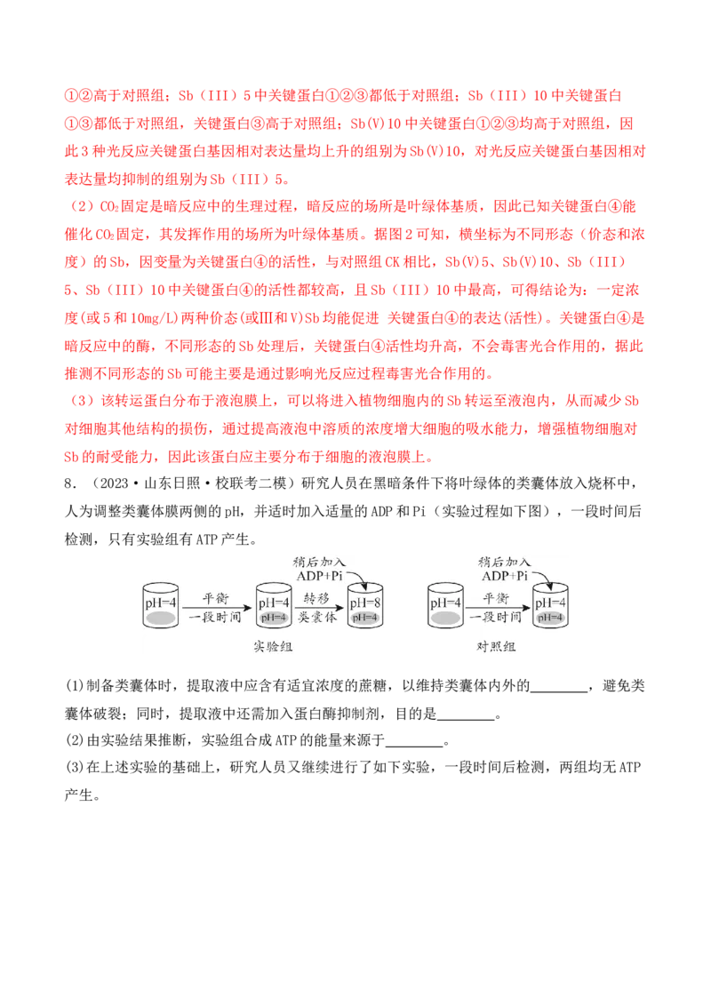 专题06细胞代谢（解析版）_2024年新高考资料_2.2024二轮复习_2024年高考生物二轮热点题型归纳与变式演练（新高考通用）