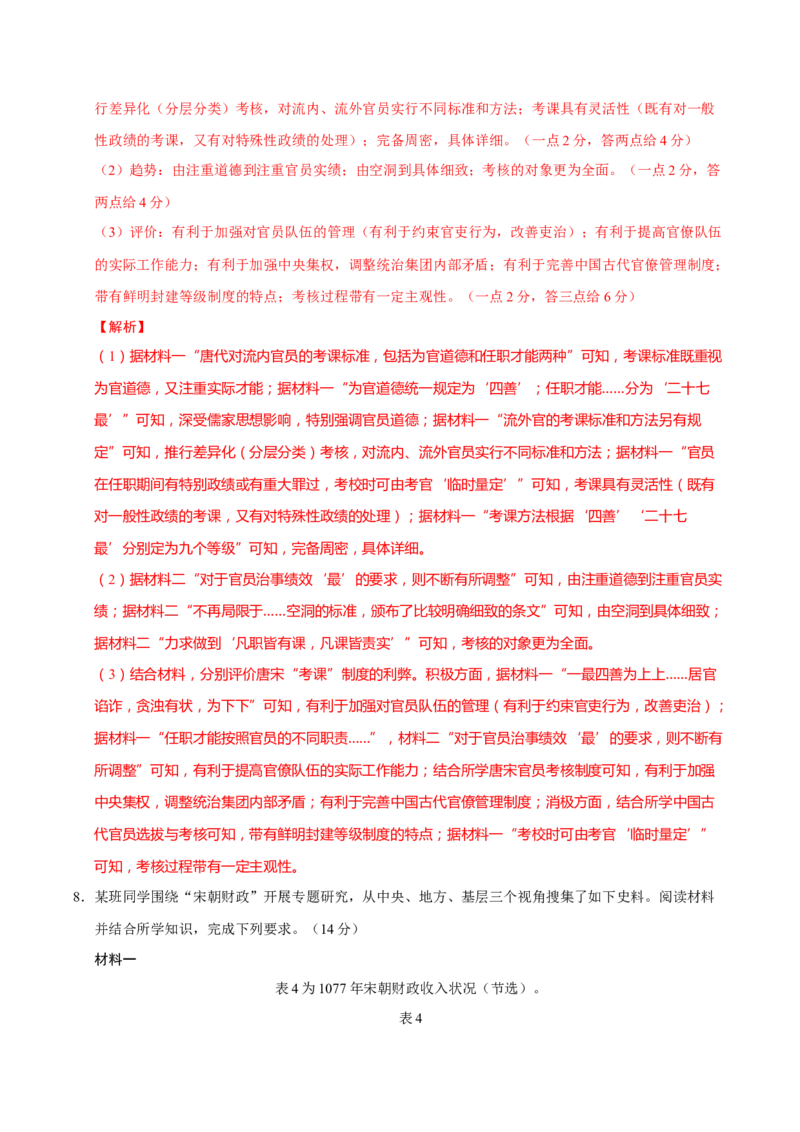 题型觉醒02历史材料解析题题思路与方法（练习）（解析版）_2025年新高考资料_二轮复习_上好课2025年高考历史二轮复习讲练测（新高考通用）3379861