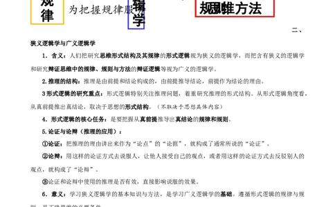 第02课把握逻辑要义（精品讲义）_新高考复习资料_2024年新高考资料_一轮复习资料_完2024年高考政治一轮复习考点帮（课件+讲义+练习）（新教材新高考）_选择性必修三《逻辑与法律》