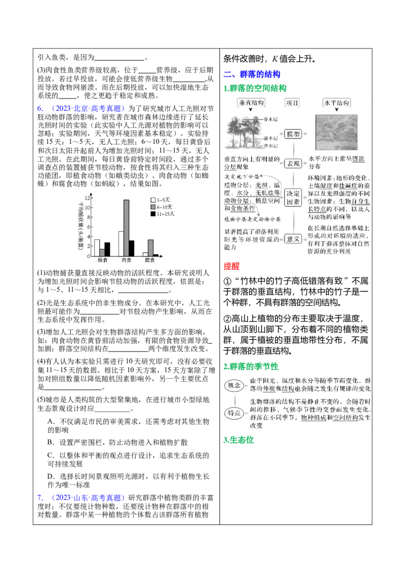 押新高考卷生物与环境（原卷版）-备战2024年高考生物临考题号押题（新高考通用）(1)_2024年新高考资料_5.2024三轮冲刺_备战2024年高考生物临考题号押题（新高考通用）322745222