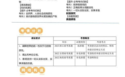 第02课探究世界的本质（讲义）（原卷版）_新高考复习资料_2024年新高考资料_一轮复习资料_完2024年高考政治一轮复习讲练测（课件+讲义+练习）（新教材新高考）_必修4