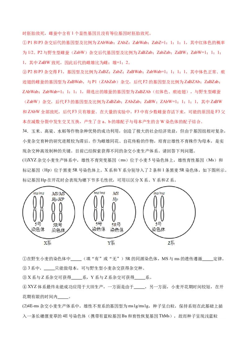 专题23生物的变异（解析版)_2024年新高考资料_3.2024专项复习_备战2024年高考生物一轮复习重难点专项突破_专题23生物的变异-备战2024年高考生物一轮复习重难点专项突破