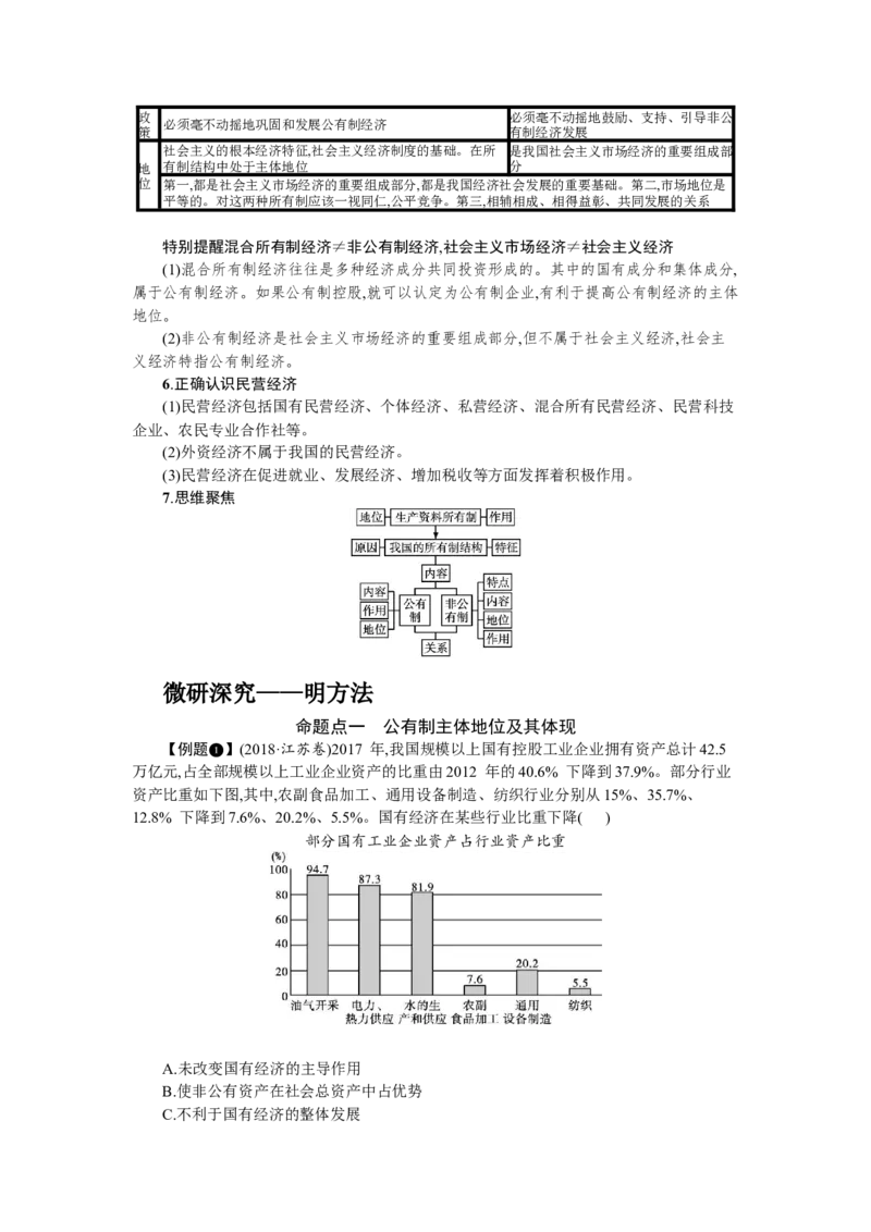 第一课我国的生产资料所有制学案_新高考复习资料_2022年新高考资料_2022届一轮复习讲练结合_系列一_第五单元我国的生产资料所有制