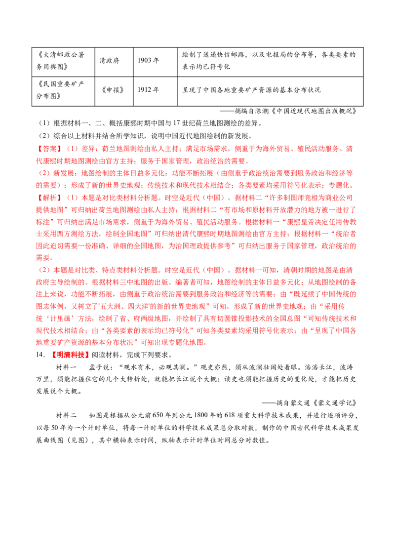 第09讲明至清中叶的经济与文化（练习）（解析版）_2025年新高考资料_一轮复习_2025年高考历史一轮复习讲练测（新教材新高考）
