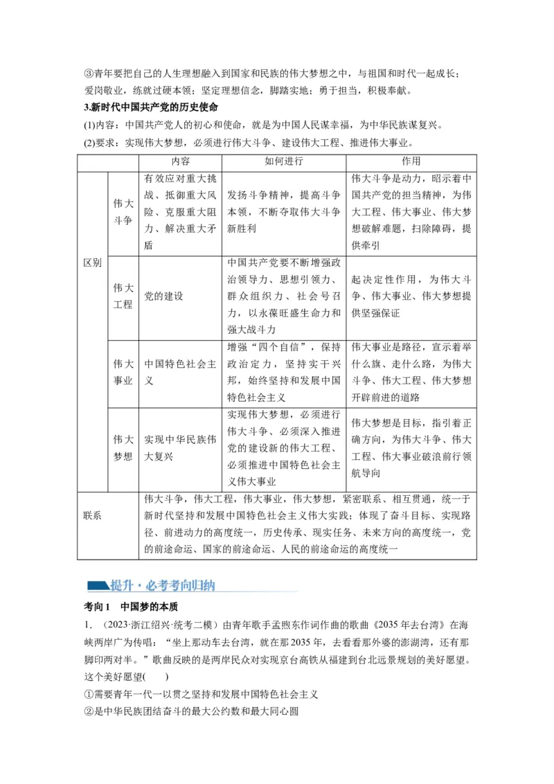 第04课只有坚持和发展中国特色社会主义才能实现中华民族伟大复兴（讲义）（解析版）_新高考复习资料_2024年新高考资料_一轮复习资料_必修1