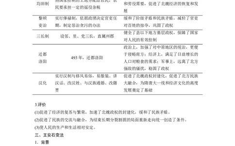 21第一部分板块四专题十五历史上重大改革回眸_07高考历史_通用版（老高考）复习资料_2023年复习资料_一轮+二轮_历史高三二轮复习系列