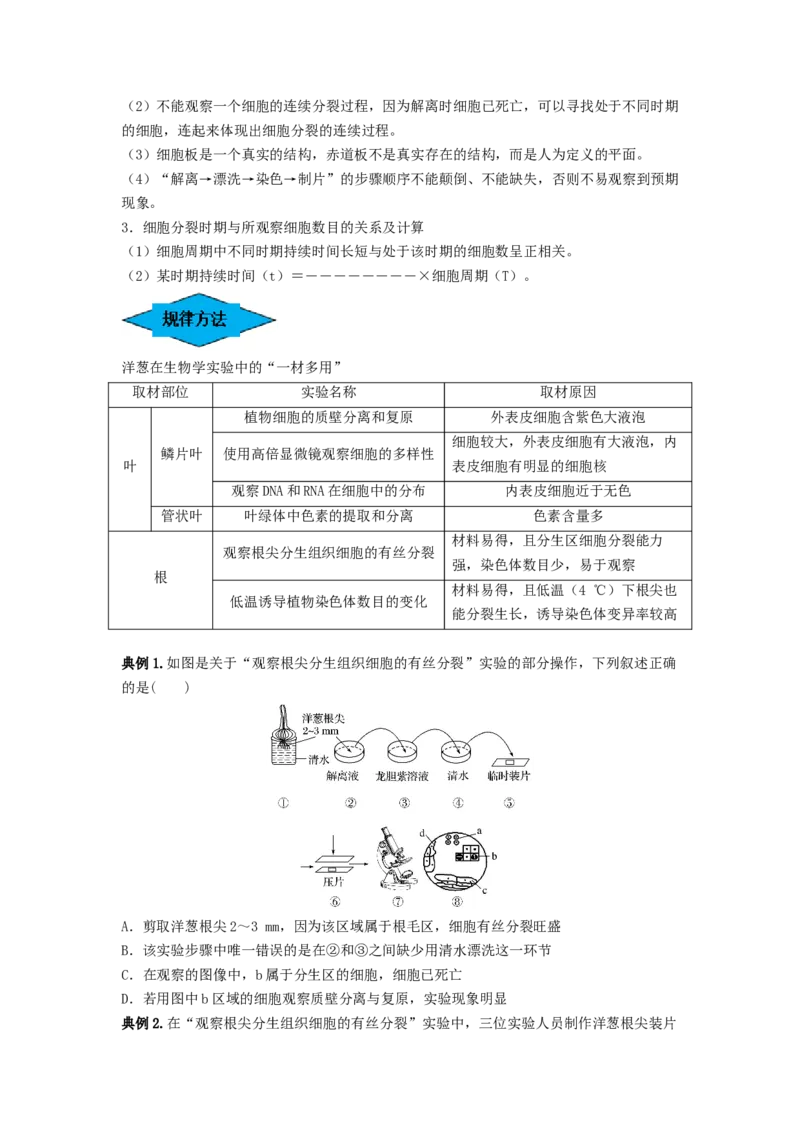 专题11细胞的增殖（串讲）（原卷版）_2024年新高考资料_1.2024一轮复习_备战2024年高考生物一轮复习串讲精练（新高考专用）