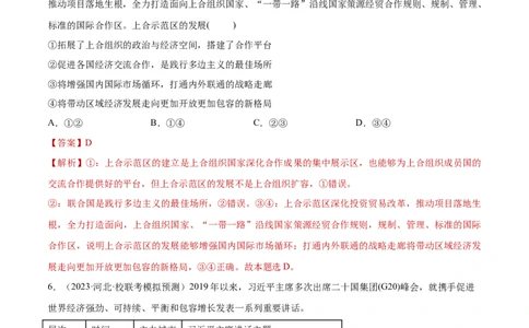 专题突破卷14国际组织（解析版）_新高考复习资料_2024年新高考资料_一轮复习资料_完2024年高考政治一轮复习考点通关卷（新高考通用）_专题突破卷14国际组织