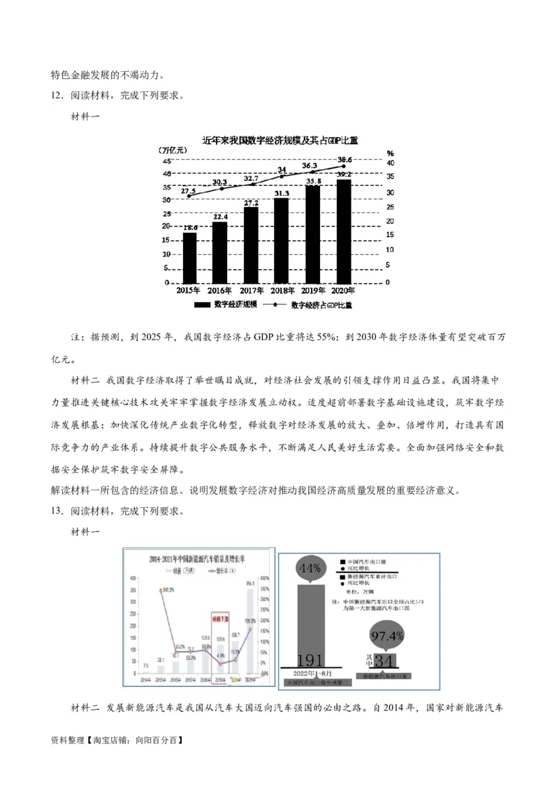 必刷题题型05图表类主观题（学生版）_新高考复习资料_2024年新高考资料_一轮复习资料_2024高考必刷题2024年高考政治一轮复习选择题+主观题专练（新教材新高考）_必刷经典题型