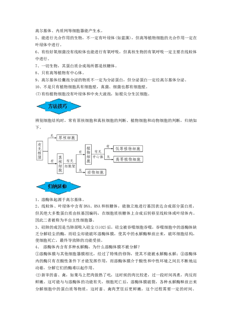 专题05细胞器和生物膜系统（串讲）（原卷版）_2024年新高考资料_1.2024一轮复习_备战2024年高考生物一轮复习串讲精练（新高考专用）