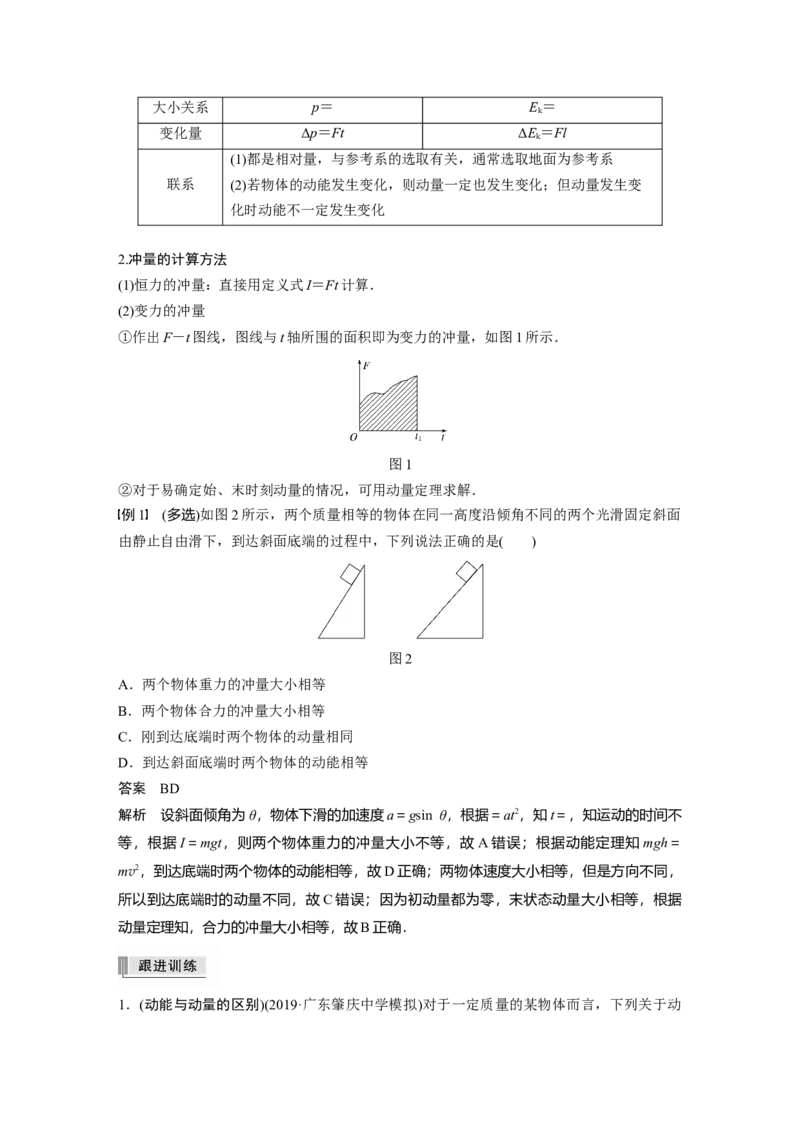 2022年高考物理一轮复习第7章第1讲动量定理及应用_04高考物理_新高考复习资料_2022年新高考复习资料_高考物理2022年一轮复习各版本_1.2022年高考物理一轮复习全国通用版