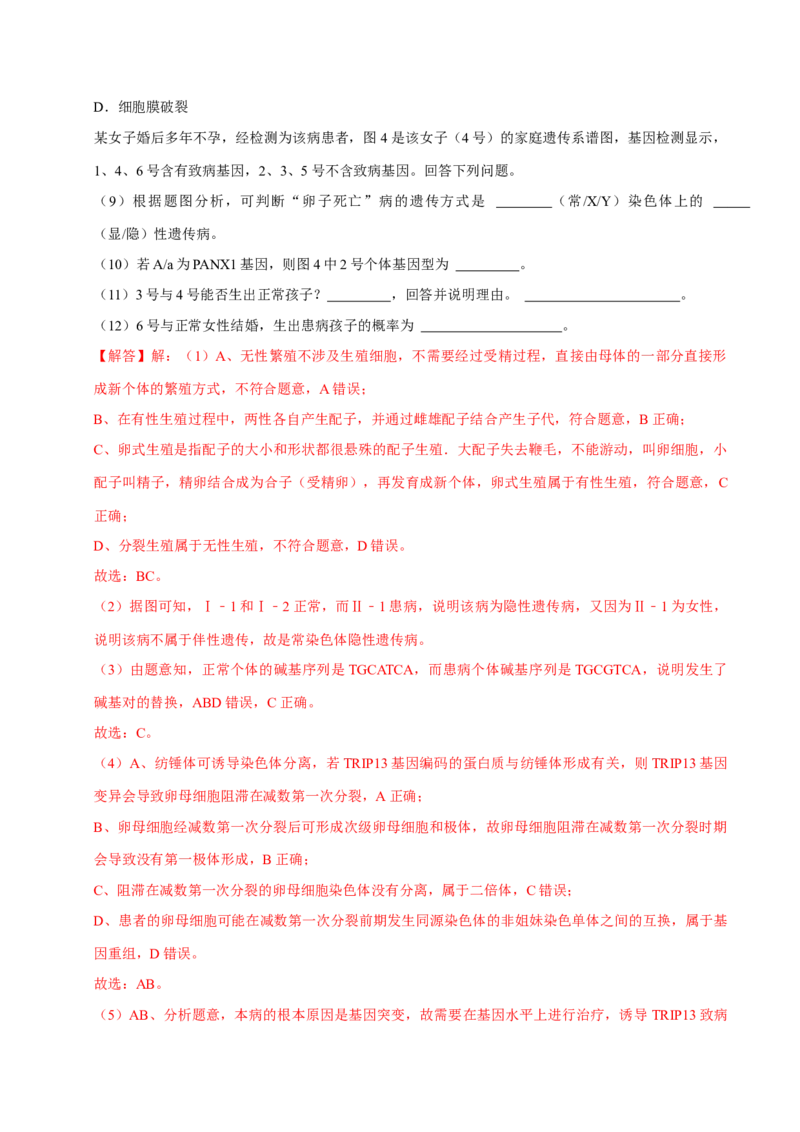 专题02遗传和进化（解析版）_2024年新高考资料_3.2024专项复习_2024年高考生物热点&middot;重点&middot;难点专练（上海专用）