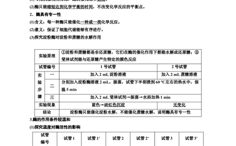 专题8酶和ATP（原卷版)_2024年新高考资料_3.2024专项复习_备战2024年高考生物一轮复习重难点专项突破_专题08酶和ATP-备战2024年高考生物一轮复习重难点专项突破
