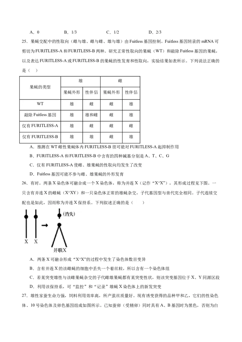 专题18伴性遗传和人类遗传病（原卷版)_2024年新高考资料_3.2024专项复习_备战2024年高考生物一轮复习重难点专项突破_专题18伴性遗传和人类遗传病