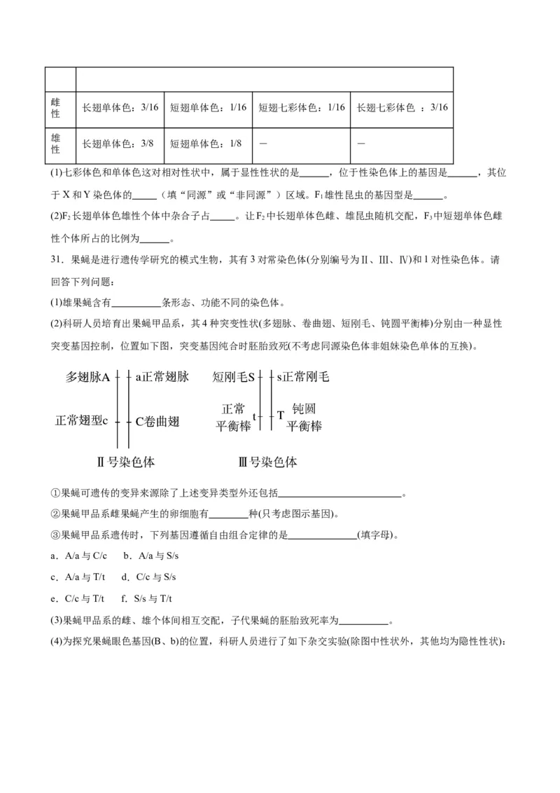 专题18伴性遗传和人类遗传病（原卷版)_2024年新高考资料_3.2024专项复习_备战2024年高考生物一轮复习重难点专项突破_专题18伴性遗传和人类遗传病