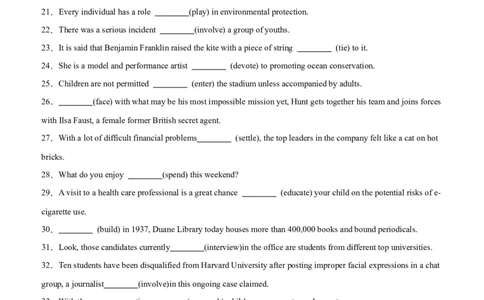 专题14+非谓语动词综合练习100题-备战2024高考英语语法填空专项分类训练（高考真题+名校模拟真题）_03高考英语_2024年新高考资料_3.2024专项复习