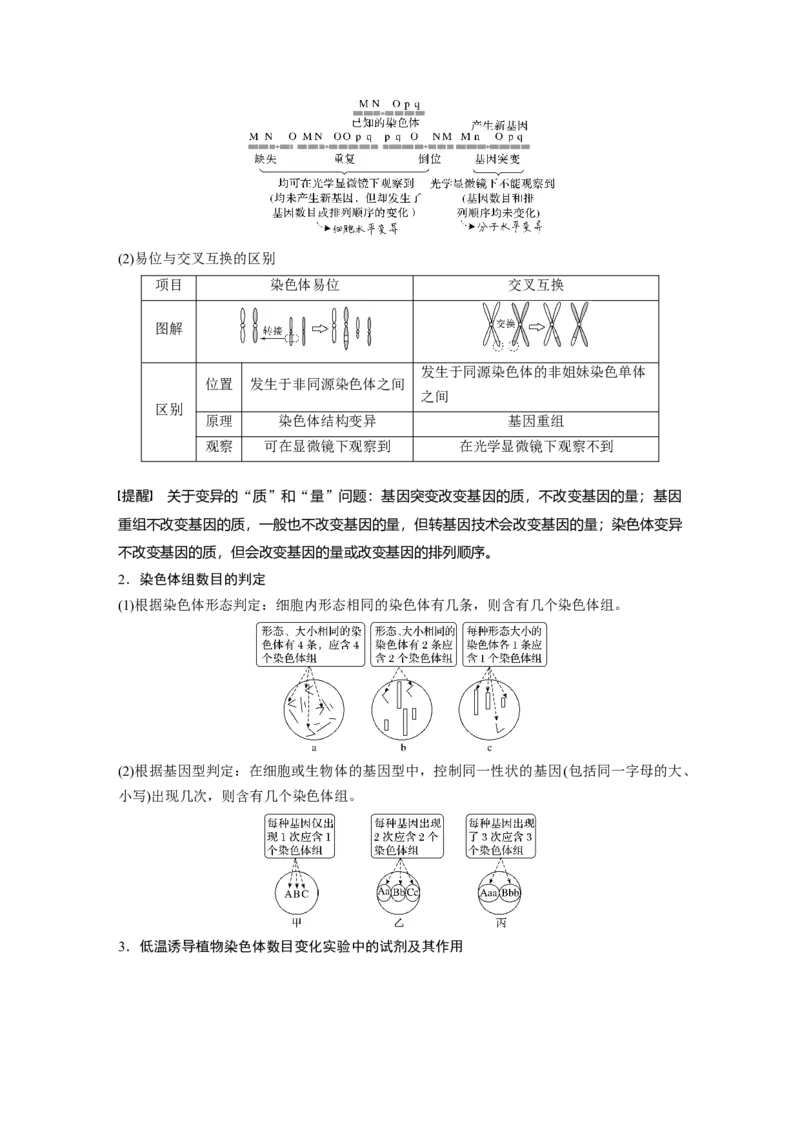 2022年高考生物一轮复习第7单元第21讲　染色体变异与育种)_新高考复习资料_2022年新高考复习资料_2022年一轮复习最新版_1.2022年高考生物一轮复习全国通用版