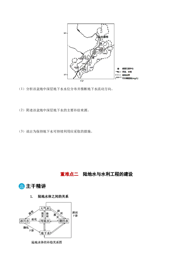 专题04水体的运动规律-2025年高考地理热点&middot;重点&middot;难点专练（黑吉辽专用）（原卷版）_2025年新高考资料_二轮复习_01高考语文等多个文件_2025年高三地理高考二轮复习专项提升