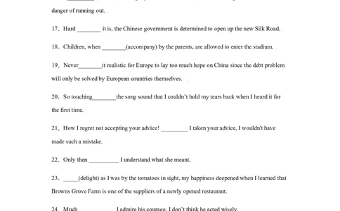 专题12强调句型等特殊句式-备战2022年高考英语考试易错题(学生版）_03高考英语_2024年新高考资料_1.2024一轮复习_赠备战2022年高考英语考试易错题