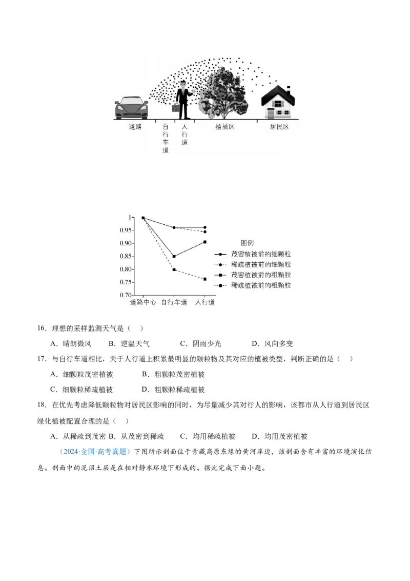 专题06自然环境整体性和差异性+原卷版_2025年新高考资料_二轮复习_2025年高三地理高考二轮复习专项提升（新高考通用）3405802_真题演练