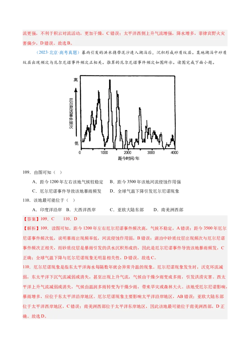 专题04地球上的水解析版_2025年新高考资料_二轮复习_01高考语文等多个文件_2025年高三地理高考二轮复习专项提升_真题演练