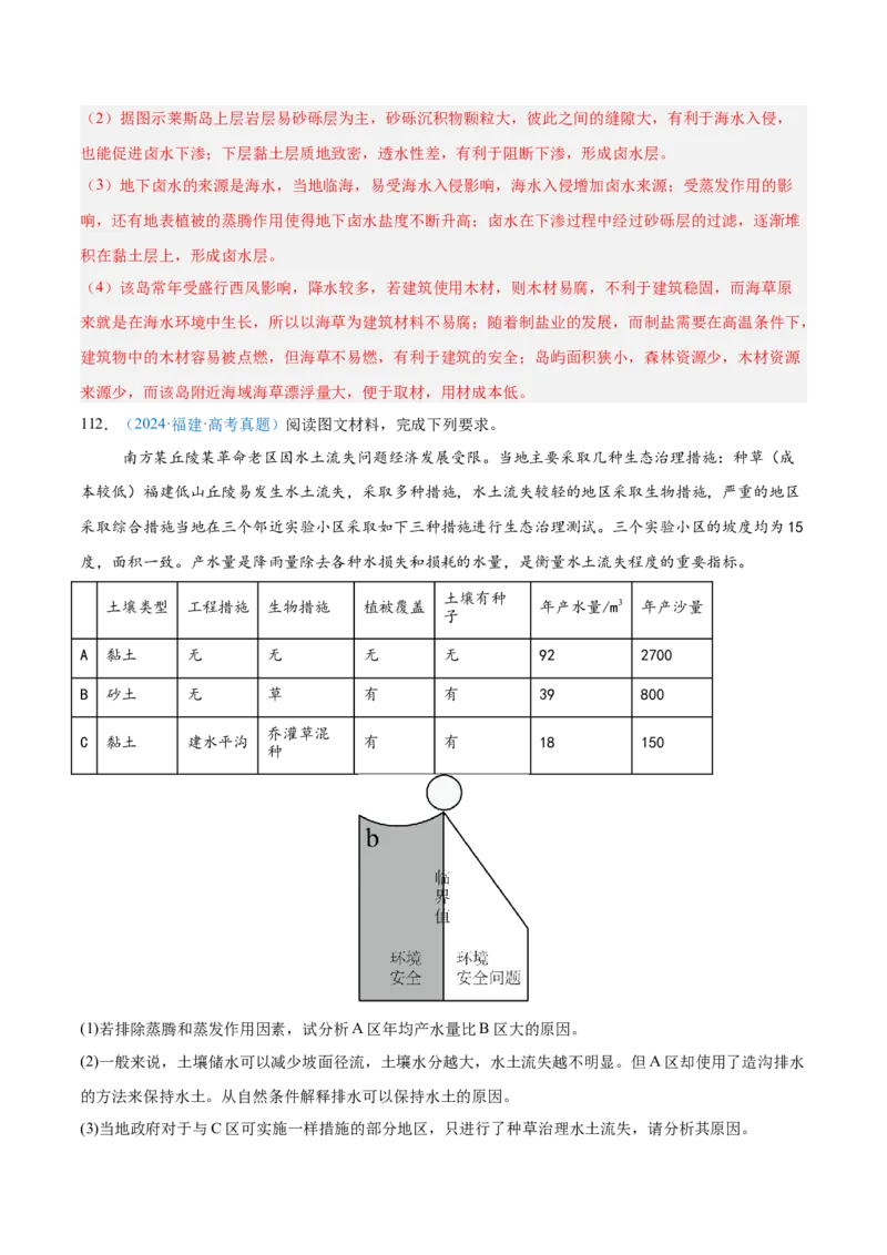 专题04地球上的水解析版_2025年新高考资料_二轮复习_2025年高三地理高考二轮复习专项提升（新高考通用）3405802_真题演练