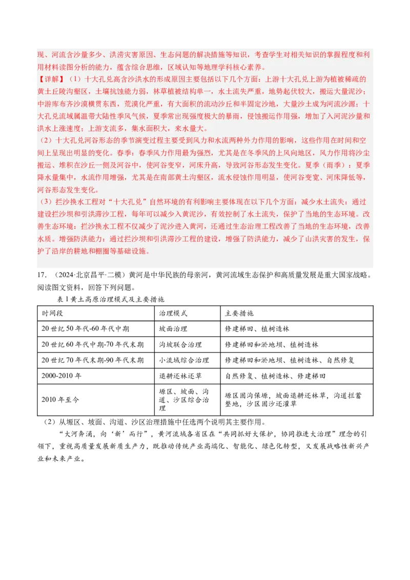 专题13不同类型区域的发展（解析版）_2025年新高考资料_二轮复习_01高考语文等多个文件_2025年高三地理高考二轮复习专项提升_重点&middot;难点&middot;热点专练（分地区）_北京专用