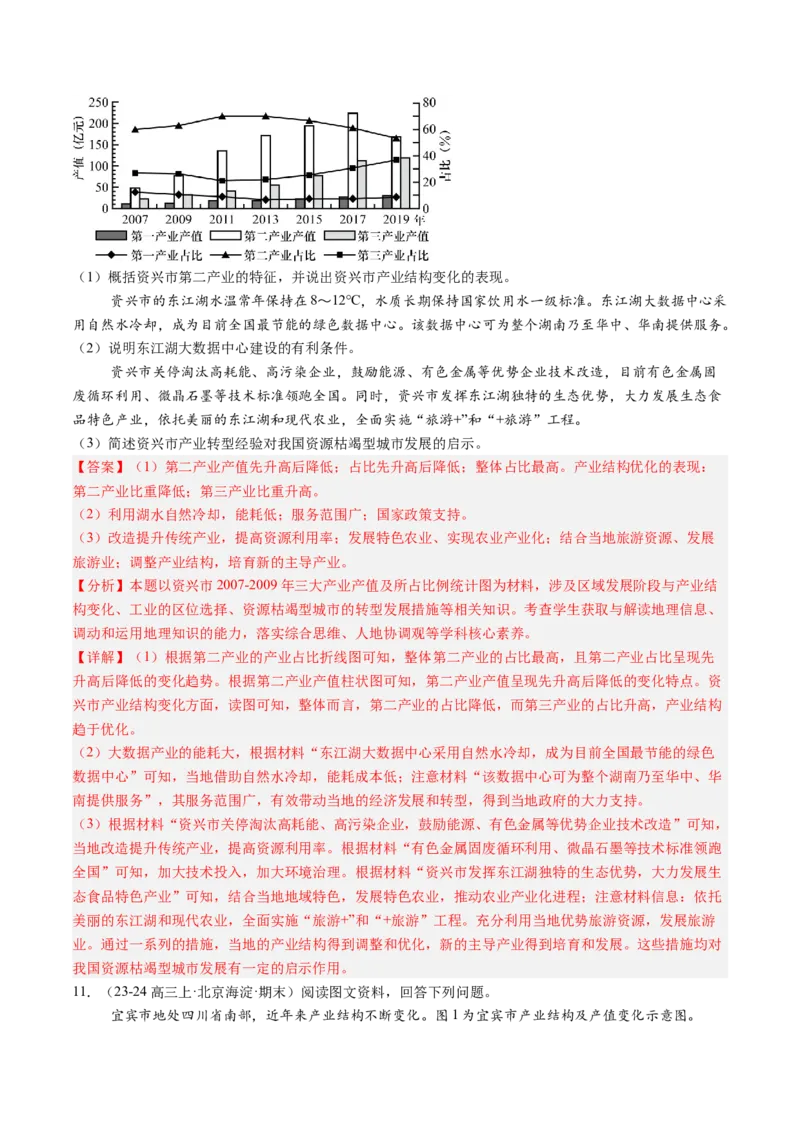 专题13不同类型区域的发展（解析版）_2025年新高考资料_二轮复习_01高考语文等多个文件_2025年高三地理高考二轮复习专项提升_重点&middot;难点&middot;热点专练（分地区）_北京专用