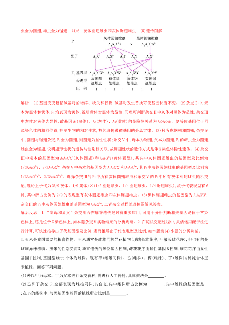 押第24题遗传与进化模块（解析版）_2024年新高考资料_5.2024三轮冲刺_备战2024年高考生物临考题号押题（辽宁、黑龙江、吉林专用）322857720