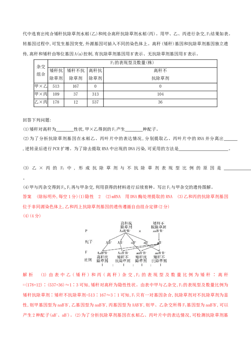 押第24题遗传与进化模块（解析版）_2024年新高考资料_5.2024三轮冲刺_备战2024年高考生物临考题号押题（辽宁、黑龙江、吉林专用）322857720