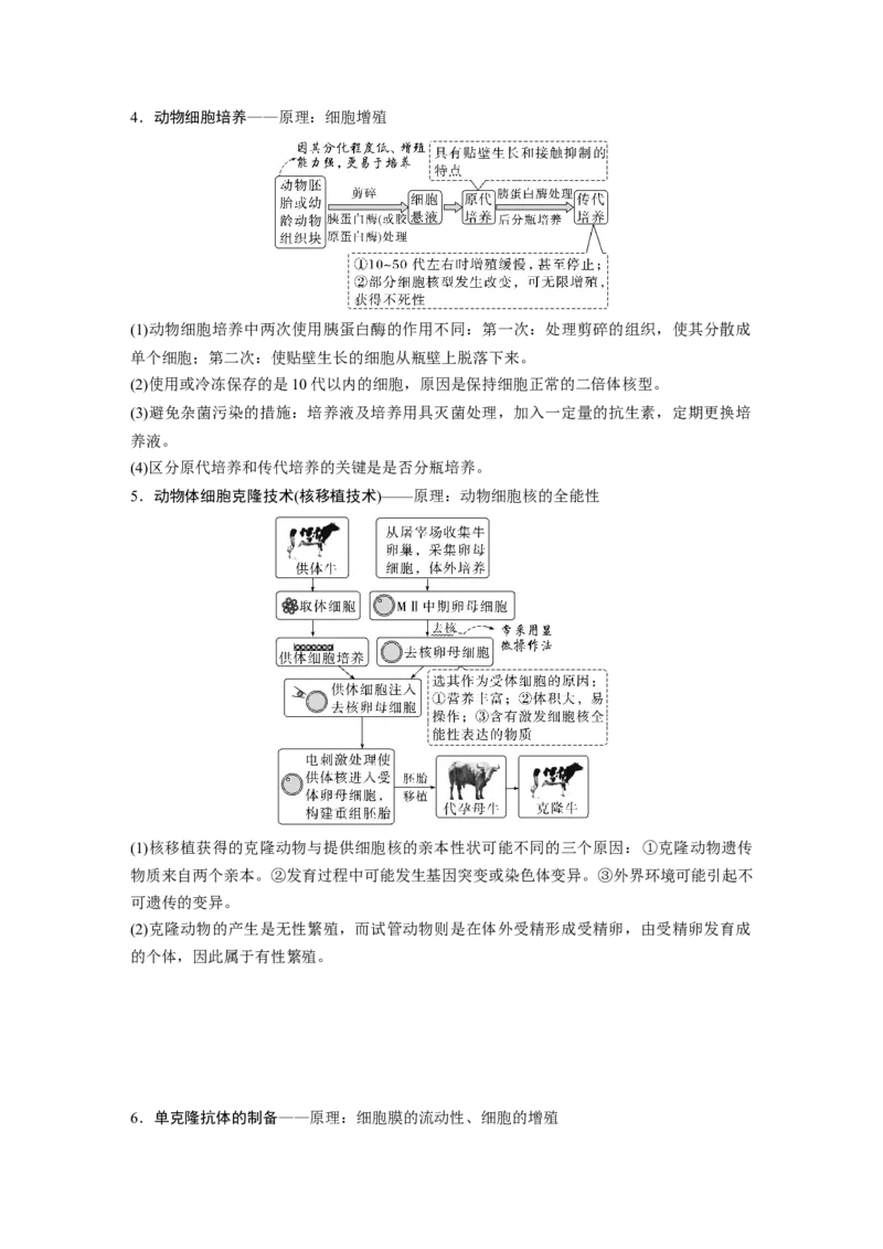 2023年高考生物二轮复习（全国版）第1篇专题突破专题9考点2　细胞工程_通用版（老高考）复习资料_2023年复习资料_二轮复习_2023年高考生物二轮复习讲义+课件（全国版）