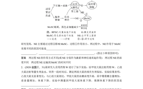 2023年高考生物一轮复习（全国版）第8单元长句表达(四)　个体稳态中相关过程变化机理分析_通用版（老高考）复习资料_2023年复习资料_一轮复习_2023年高考生物一轮复习讲义（全国版）