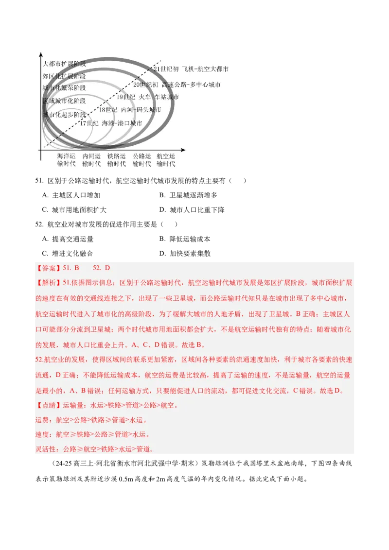专题01选择题攻略（练习）（解析版）_2025年新高考资料_二轮复习_01高考语文等多个文件_上好课2025年高考地理二轮复习讲练测（新高考通用）_第二部分题型突破