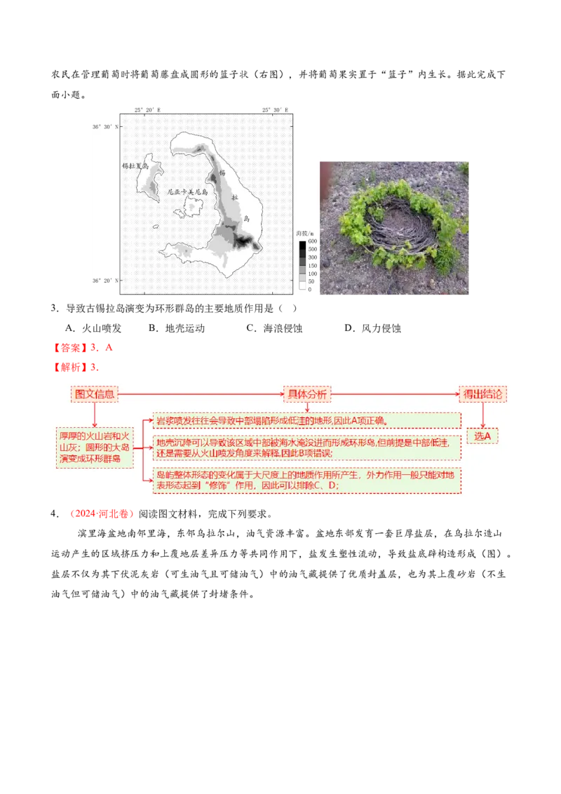 专题05地质地貌（讲义）（解析版）_2025年新高考资料_二轮复习_01高考语文等多个文件_2025年高三地理高考二轮复习专项提升_二轮讲义