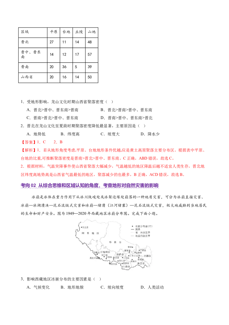 专题05地质地貌（讲义）（解析版）_2025年新高考资料_二轮复习_01高考语文等多个文件_2025年高三地理高考二轮复习专项提升_二轮讲义