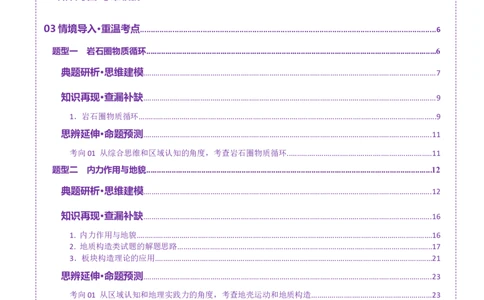 专题05地质地貌（讲义）（解析版）_2025年新高考资料_二轮复习_01高考语文等多个文件_2025年高三地理高考二轮复习专项提升_二轮讲义