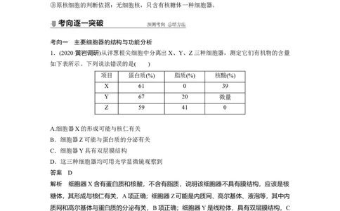 2022年高考生物一轮复习第2单元第5讲　细胞器和生物膜系统_新高考复习资料_2022年新高考复习资料_2022年一轮复习最新版_1.2022年高考生物一轮复习全国通用版