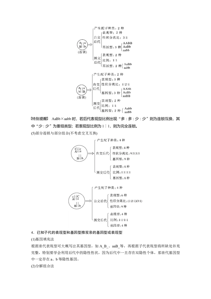 2023年高考生物二轮复习（全国版）第1篇专题突破专题4考点1　辨清遗传规律&ldquo;实质&rdquo;与相关&ldquo;比例&rdquo;_通用版（老高考）复习资料_2023年复习资料_二轮复习