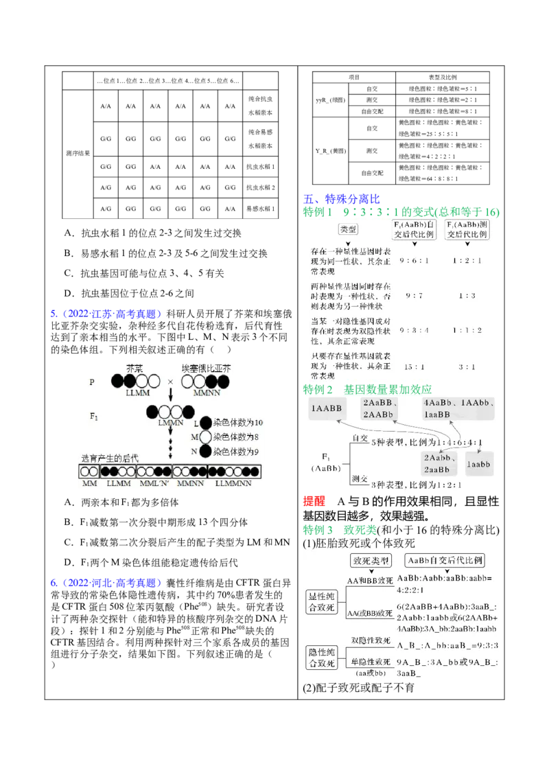 押新高考卷遗传与进化（原卷版）-备战2024年高考生物临考题号押题（新高考通用）_2024年新高考资料_5.2024三轮冲刺_备战2024年高考生物临考题号押题（新高考通用）322745222