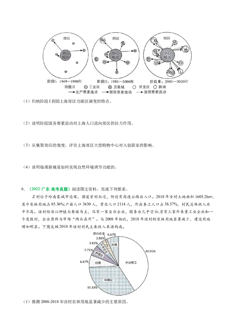 专题21人口分布和人口变化问题描述的方法技巧（原卷版）_2025年新高考资料_二轮复习_2025年高三地理高考二轮复习专项提升（新高考通用）3405802_题型专练