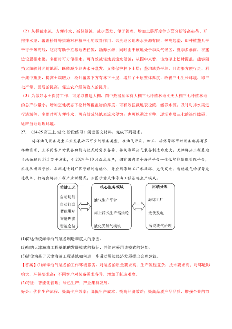 专题09产业区位与产业发展（练习）（解析版）_2025年新高考资料_二轮复习_01高考语文等多个文件_上好课2025年高考地理二轮复习讲练测（新高考通用）_第一部分专题突破