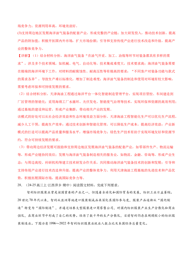 专题09产业区位与产业发展（练习）（解析版）_2025年新高考资料_二轮复习_01高考语文等多个文件_上好课2025年高考地理二轮复习讲练测（新高考通用）_第一部分专题突破