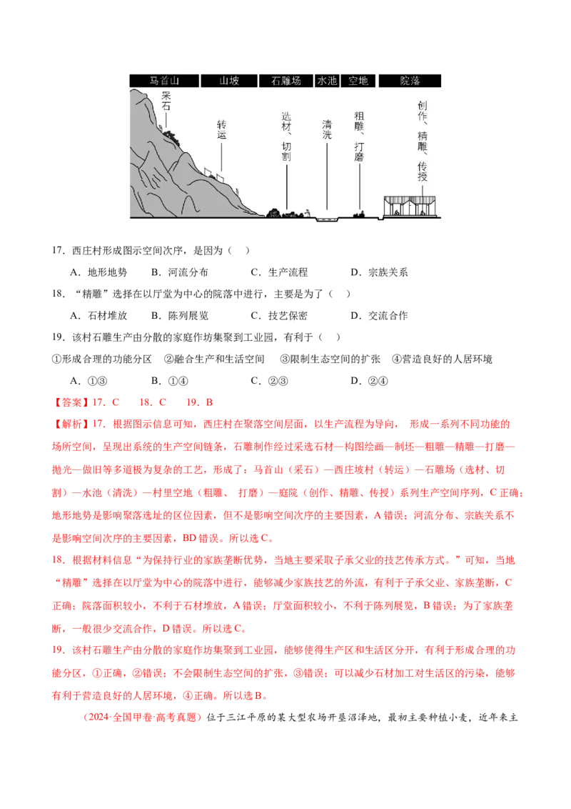 专题09产业区位与产业发展（练习）（解析版）_2025年新高考资料_二轮复习_01高考语文等多个文件_上好课2025年高考地理二轮复习讲练测（新高考通用）_第一部分专题突破