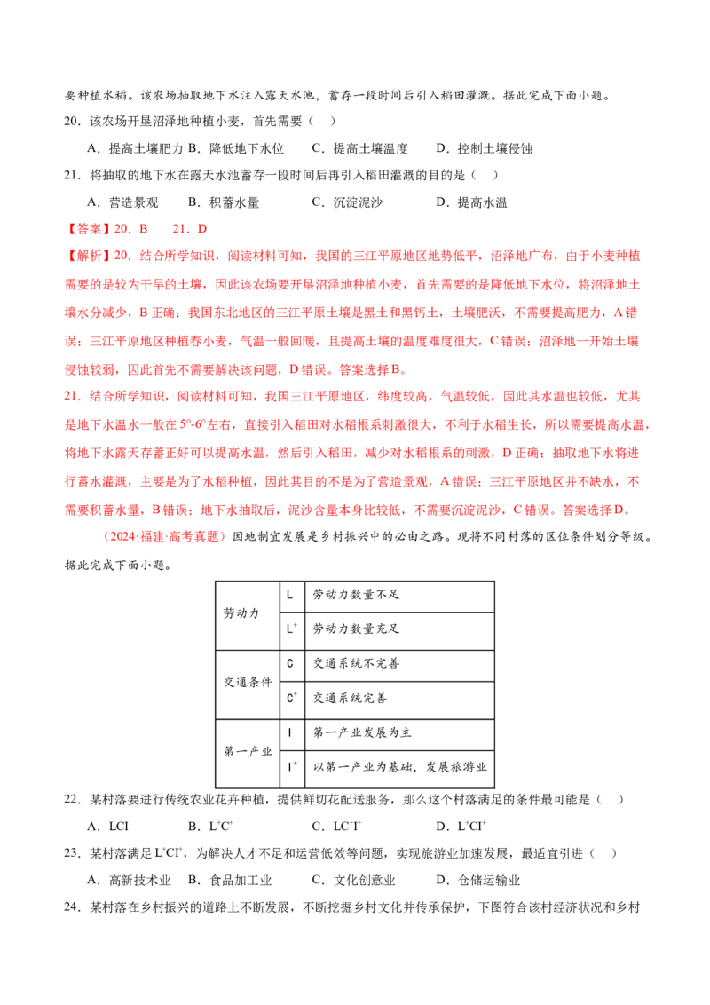 专题09产业区位与产业发展（练习）（解析版）_2025年新高考资料_二轮复习_01高考语文等多个文件_上好课2025年高考地理二轮复习讲练测（新高考通用）_第一部分专题突破