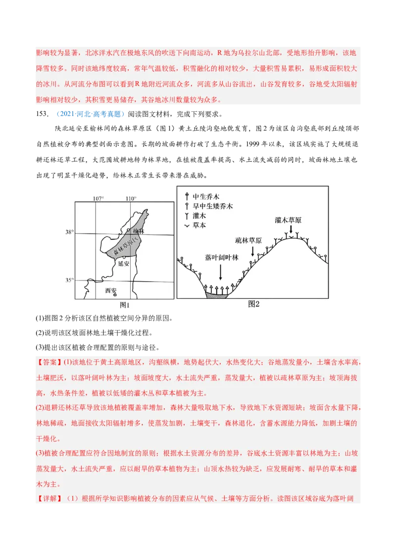 专题06自然环境整体性和差异性+解析版_2025年新高考资料_二轮复习_01高考语文等多个文件_2025年高三地理高考二轮复习专项提升_真题演练