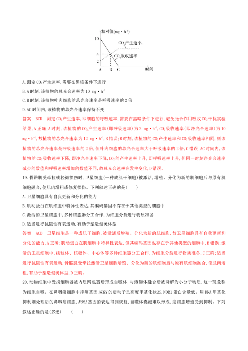 押第16题分子与细胞模块（解析版）_2024年新高考资料_5.2024三轮冲刺_备战2024年高考生物临考题号押题（辽宁、黑龙江、吉林专用）322857720